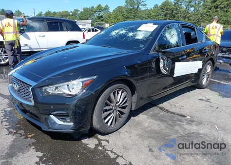 2021 Infiniti Q50 Luxe Awd из США, поврежденный, VIN JN1EV7BR9MM754043
